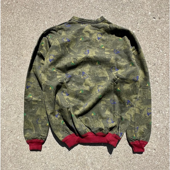 Vintage button up sweatshirt forest animals camo pattern size 6 - Picture 6 of 6